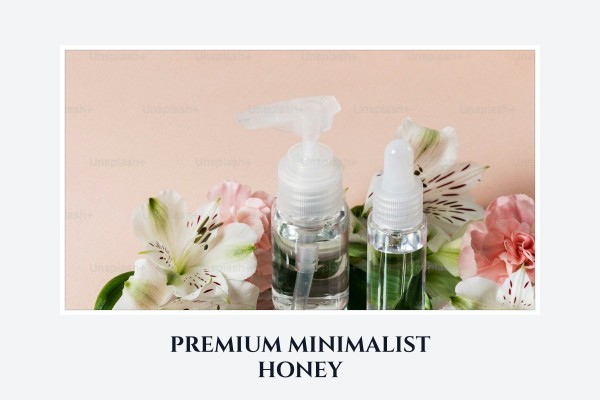 premium minimalist honey